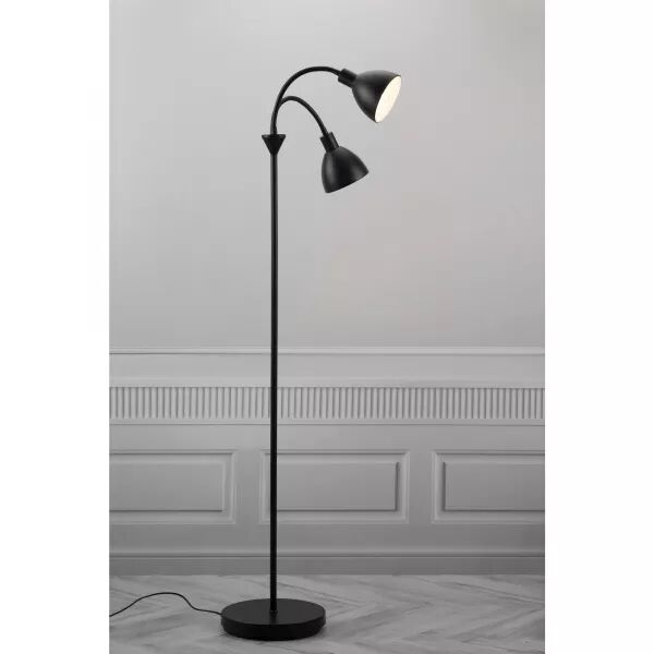 LAMPADAIRE - RAY DOUBLE - M�TAL - NOIR -  E14