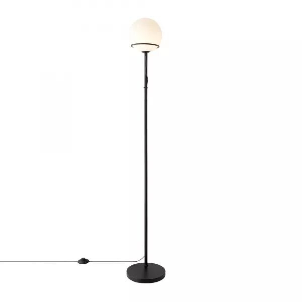 LAMPADAIRE - WILSON - VERRE - NOIR -  G9