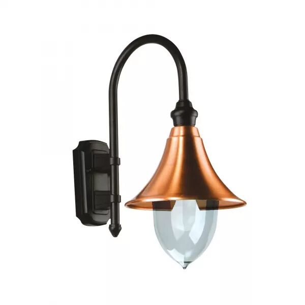 LAMPARO - APPLIQUE MUR EXT. IP44 IK07, CUIVR� NOIR, E27 100W MAX., LPE NON INCL
