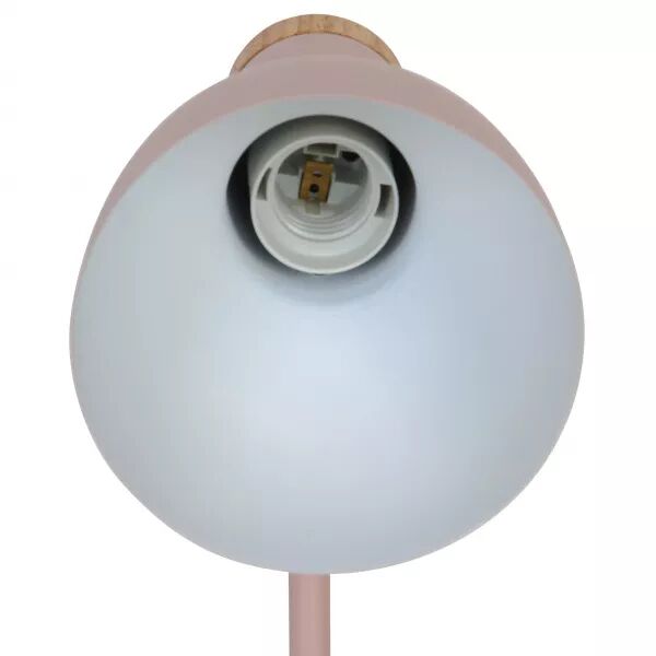 LAMPE � POSER - DEVONE - M�TAL - ROSE POUDR� - E27