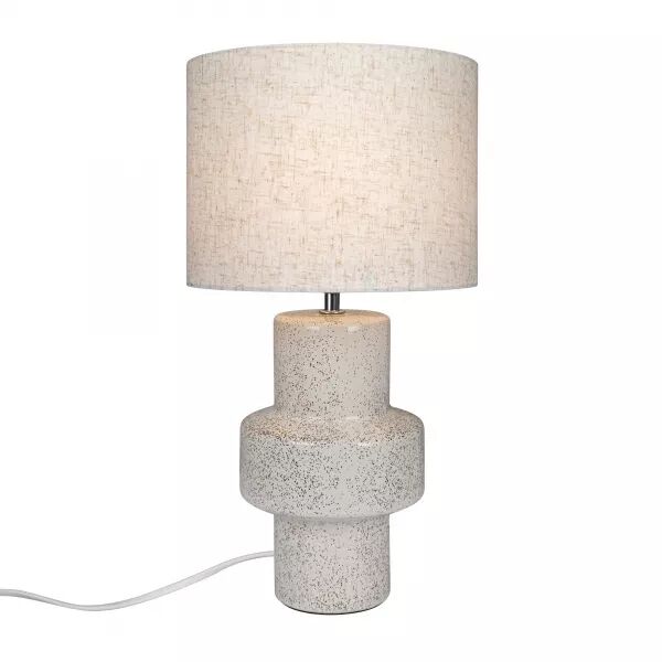 LAMPE � POSER - DUGAN - C�RAMIQUE - BEIGE - E14