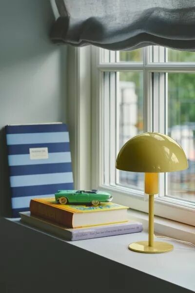 LAMPE � POSER - ELLEN MINI - M�TAL - JAUNE -  E14