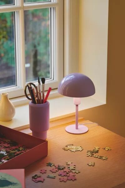 LAMPE � POSER - ELLEN MINI - M�TAL - LILAS -  E14