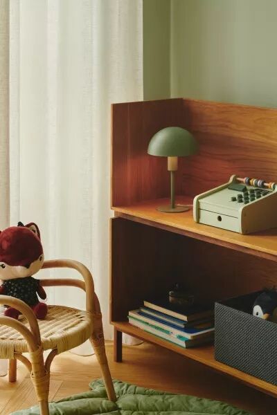 LAMPE � POSER - ELLEN MINI - M�TAL - VERT POUDR� -  E14
