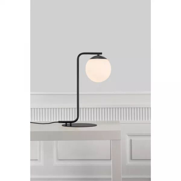 LAMPE � POSER - GRANT - VERRE - NOIR -  E14