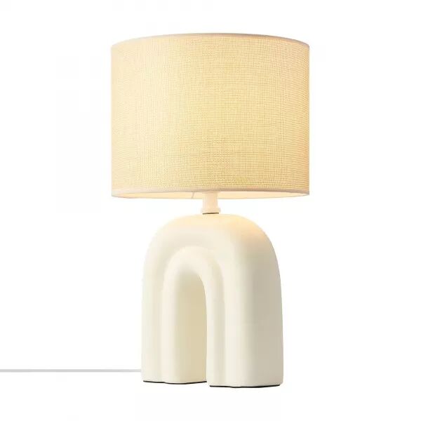 Lampe � poser - HAZE - C�ramique - Beige -  E27 (2412705009)