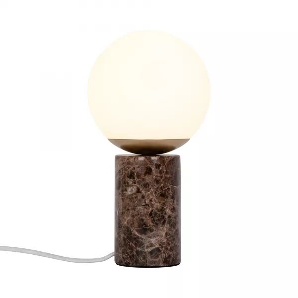 LAMPE � POSER - LILLY - VERRE - MARRON -  E14