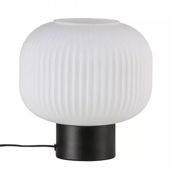 LAMPE � POSER - MILFORD - VERRE - NOIR -  E27