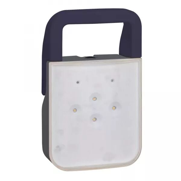 LAMPE BAPI � LEDS 100 LM IP55 IK08 - 1,8W AVEC BATTERIES NI-CD ET 230V - GRIS
