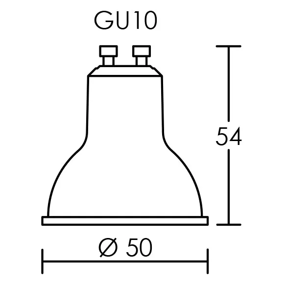 Lampe GU10 Led 4,5W 4000K, 495lm (2982)