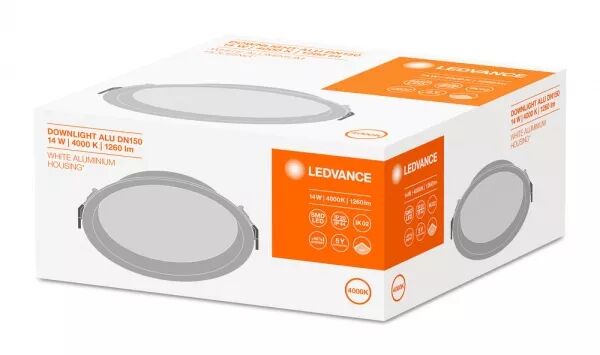LDV DL ALU 150 14W/4000K 1260LM 100� IP44 DOWNLIGHT LEDVANCE BLANC