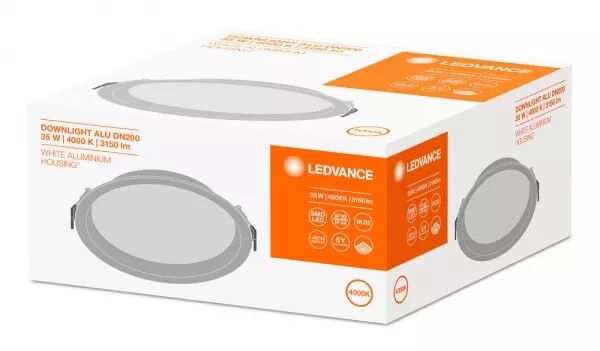 LDV DL ALU 200 35W/4000K 3150LM 100� IP44 DOWNLIGHT LEDVANCE BLANC
