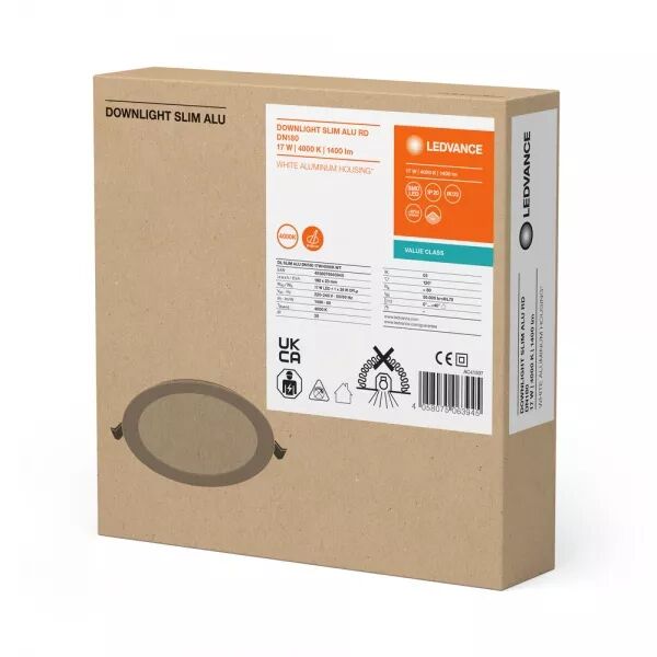 LDV DL SLIM ALU 180 17W/4000K IP20  1400LM DOWNLIGHT LEDVANCE