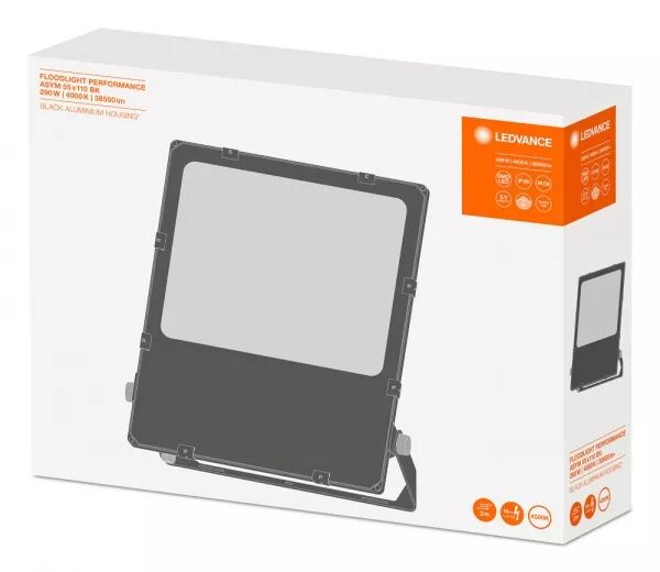 LDV FL PFM ASYM 55X110 290W/4000K 38500LM IP66 NOIR PROJECTEUR LEDVANCE