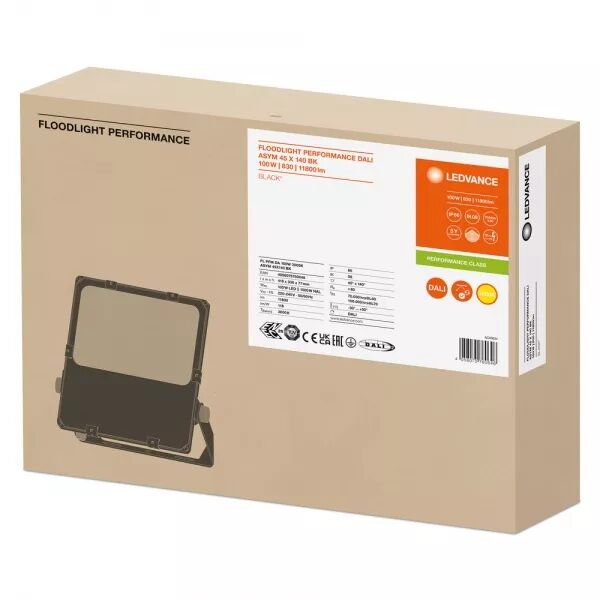 LDV FL PFM DALI ASYM 45X140 100W/3000K 11900LM IP66 NOIR PROJECTEUR LEDVANCE