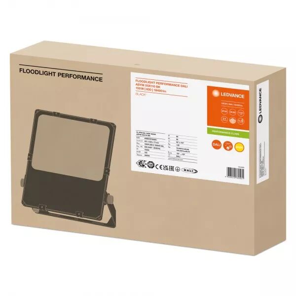 LDV FL PFM DALI ASYM 55X110 150W/3000K 18400LM IP66 NOIR PROJECTEUR LEDVANCE