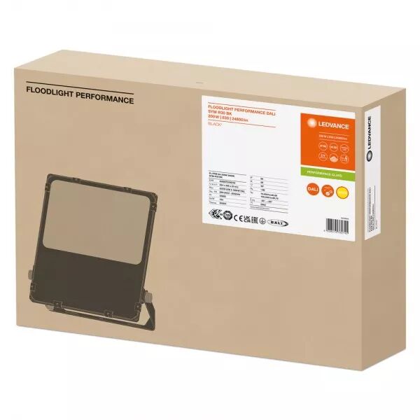 LDV FL PFM DALI SYM R30 200W/3000K 24800LM IP66 NOIR PROJECTEUR LEDVANCE