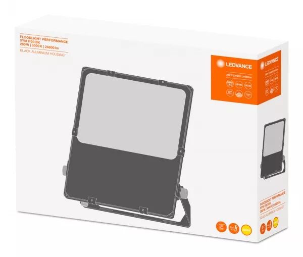 LDV FL PFM SYM R30 200W/3000K 24800LM IP66 NOIR PROJECTEUR LEDVANCE