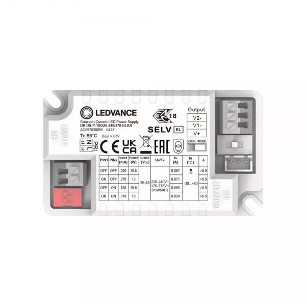LDV SF BLKH RD 300 16W - ALIM 220-240V 16W 370MA POWER SELECT HUBLOT LEDVANCE