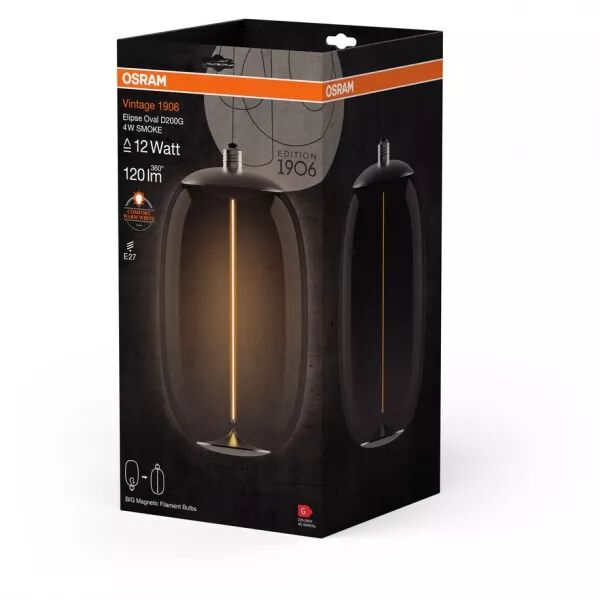 LED 1906MAG EL.OVAL  SMOKE E27 (173981)