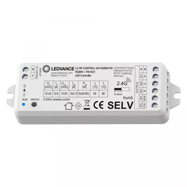 LEDVANCE - CONTROLEUR RGBW / TW Multicanal 12-24V 2.4GHz (4058075435834)