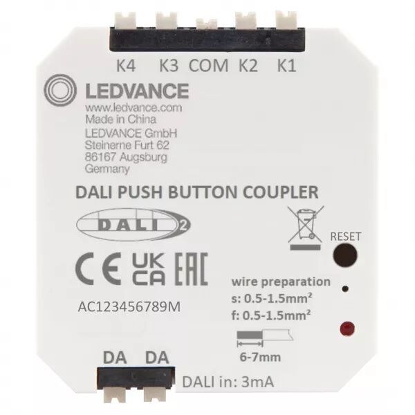LEDVANCE - DALI-2 - PUSH BUTTON COUPLER - Coupleur de boutons-poussoir (4058075837607)