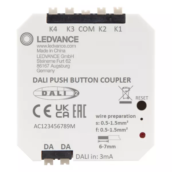 LEDVANCE - DALI-2 - PUSH BUTTON COUPLER - Coupleur de boutons-poussoir (4058075837607)