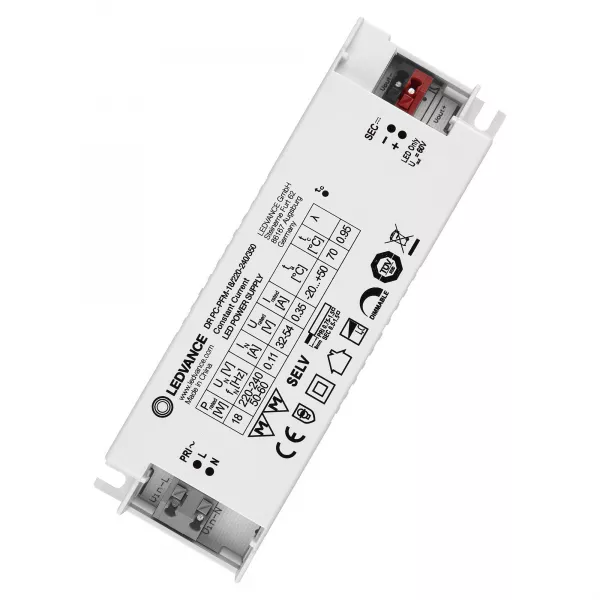 LEDVANCE - DRIVER LED PERFORMANCE COURANT CONSTANT 18 W 350 mA Coupure de phase (4058075239838)
