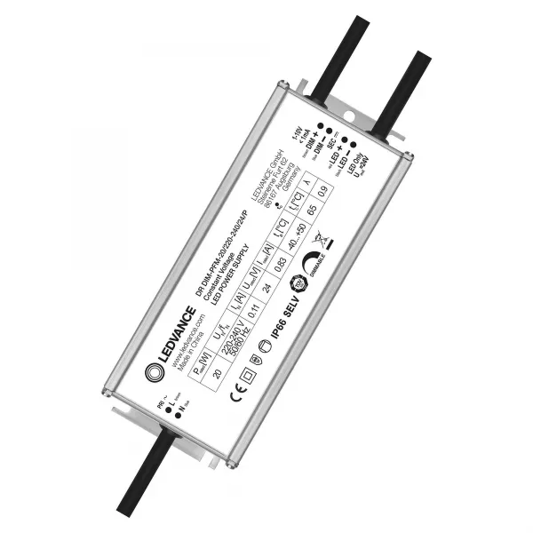 LEDVANCE - DRIVER LED PERFORMANCE TENSION CONSTANTE 24 V 20 W Gradable 1...10 V IP66 (4058075239951)