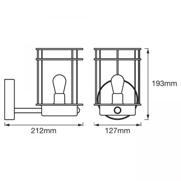 LEDVANCE - ENDURA CLASSIC POST SENSOR UP E27Alu LDV (4058075206540)