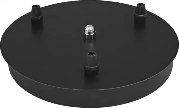 LEDVANCE - LDV 1906 Triple Canopy rond Noir - Pat�re ronde pour 3 suspensions Pendulum (4058075274488)