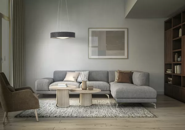 LEDVANCE - LDV Decor FELT Cylinder 28W 3000K 1000lm Suspension en feutre gris (4058075841567)