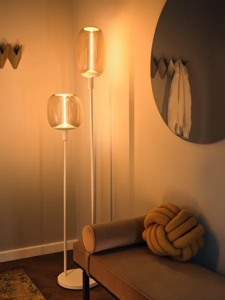 LEDVANCE - LDV Decor Stick Floor Duo E27 beige - luminaire sur pied sans lampes LEDVANCE (4058075833098)