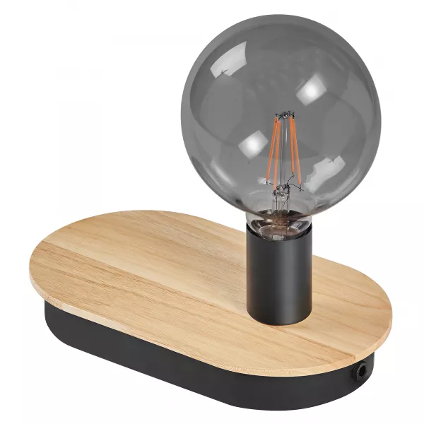 LEDVANCE - LDV Decor WOOD TABLE USB E14 Bois/Noir  Ledvance (4058075757103)