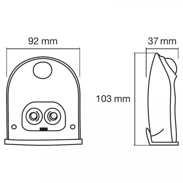 LEDVANCE - LDV DoorLED Argent 1W/4000K 40lm IP54 Applque Ext�rieure LEDVANCE (4058075267824)