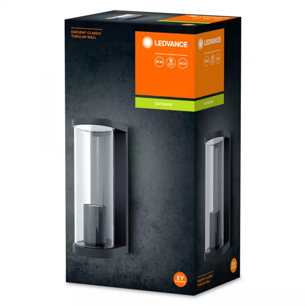 LEDVANCE - LDV ENDURA CLASSIC Tubular Gris E27 IP44 LEDVANCE Applique cylindrique (4058075554450)