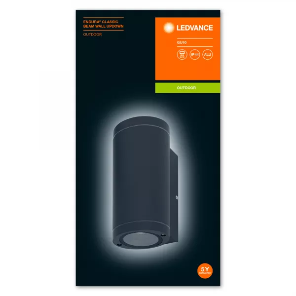 LEDVANCE - LDV ENDURA CLASSIC UPDOWN BEAM Gris GU10 IP44 LEDVANCE Applique (4058075554573)