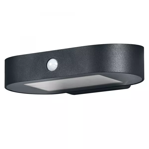 LEDVANCE - LDV ENDURA STYLE Solar Oval S Sensor 4W/3000K 380lm IP44 Noir Applique Ledvance (4058075766266)