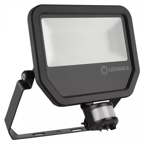 LEDVANCE - LDV FL PFM SYM100 S 50W/4000K 6000LM IP65 100� NOIR PROJECTEUR SENSOR LEDVANCE (461031)