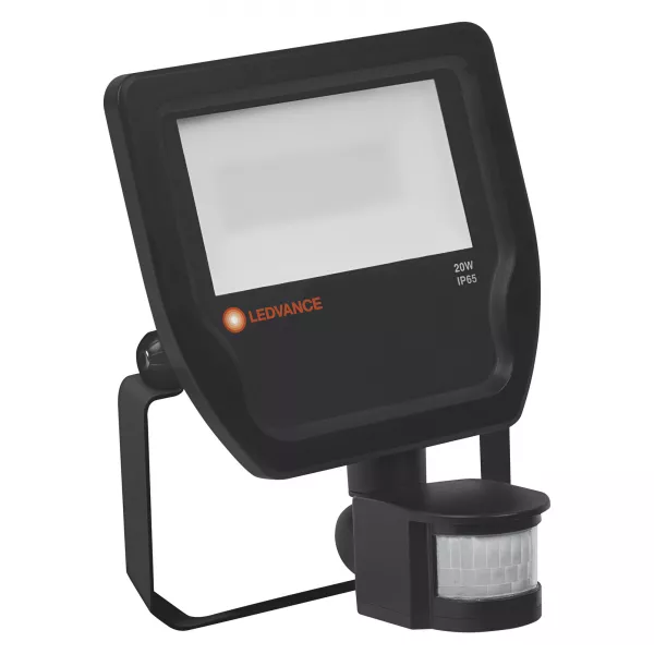 LEDVANCE - LDV FL SYM 100 S 20W/3000K 2200lm IP65 100� Noir Projecteur Sensor LEDVANCE (4058075143531)