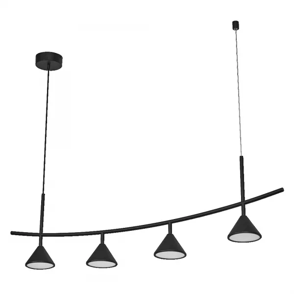 LEDVANCE - LDV FUJI Pendant Quattro 16W/3000K 620lm - Suspension noire blanc chaud (4058075841864)