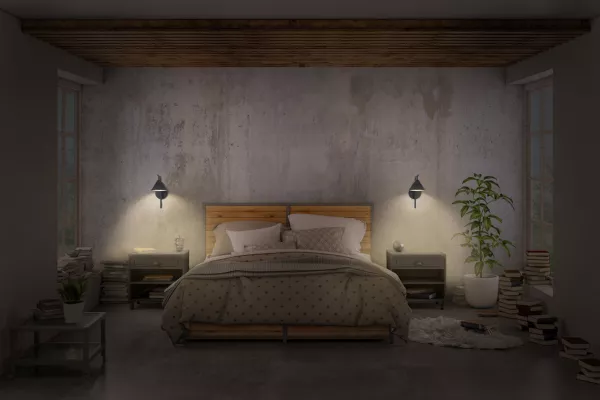 LEDVANCE - LDV FUJI Wall 5W/3000K 180lm - Applique murale noire blanc chaud (4058075841802)