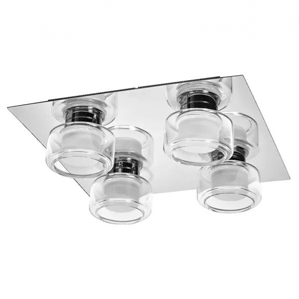 LEDVANCE - LDV ORBIS FLAME Quattro Chrome 22W 1400lm Click CCT IP44 Plafonnier SdB LEDVANCE (4099854276255)