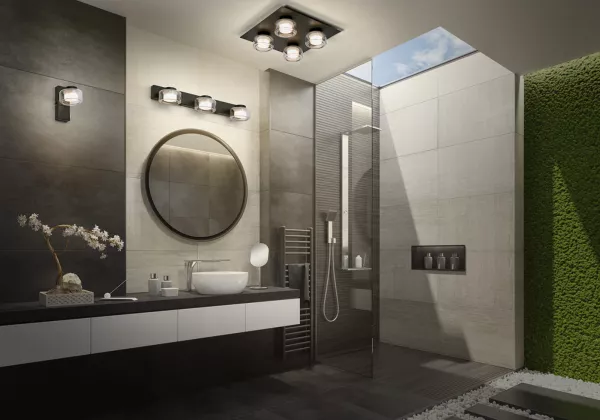 LEDVANCE - LDV ORBIS FLAME Trio Noir 16,5W 1050lm Click CCT IP44 Applique SdB LEDVANCE (4099854275975)