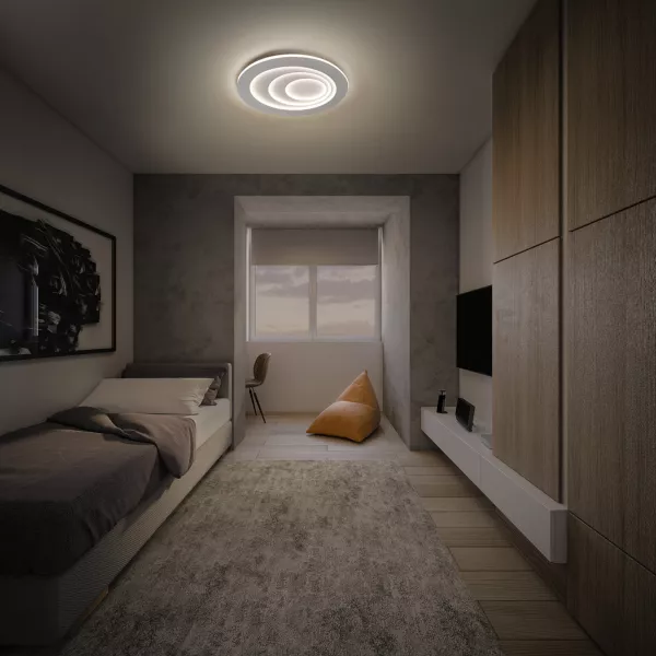 LEDVANCE - LDV ORBIS SPIRAL Oval 720mm 63W 3800lm 3000K  Blanc Plafonnier d�coratif LEDVANC (4099854093531)