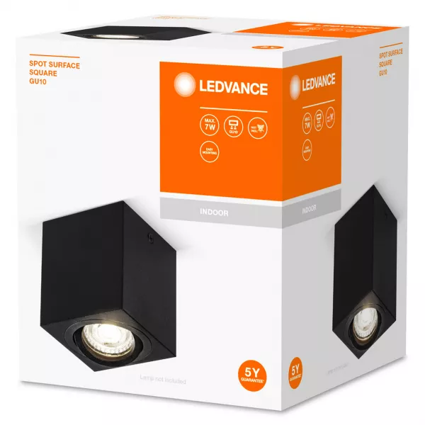 LEDVANCE - LDV ORBIS SURFACE Carr� GU10 Noir - Spot saillie orientable LEDVANCE (4058075758681)