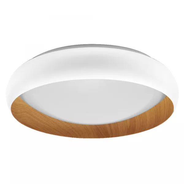 LEDVANCE - LDV Plafonnier LIVIA � 430 24W/3000K 1 200lm ClickDim blanc et bois LEDVANCE (4099854284007)