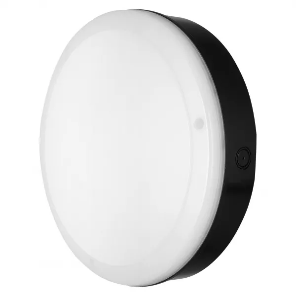 LEDVANCE - LDV SF BLKH PFM  250S 10W/3000K 800lm IK10 IP65 Noir Hublot Sensor LEDVANCE (4058075647268)