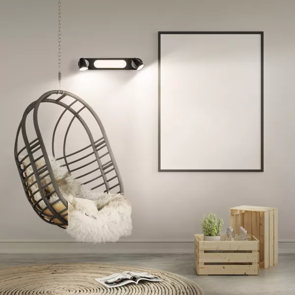 LEDVANCE - LDV Spot Neptune 530 Duo 20W/3000K 635lm Noir orientable - Plafonnier LEDVANCE (4058075833739)