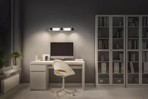 LEDVANCE - LDV Spot Neptune 730 Trio 27W/3000K 1180lm Blanc orientable Plafonnier LEDVANCE (4058075828346)